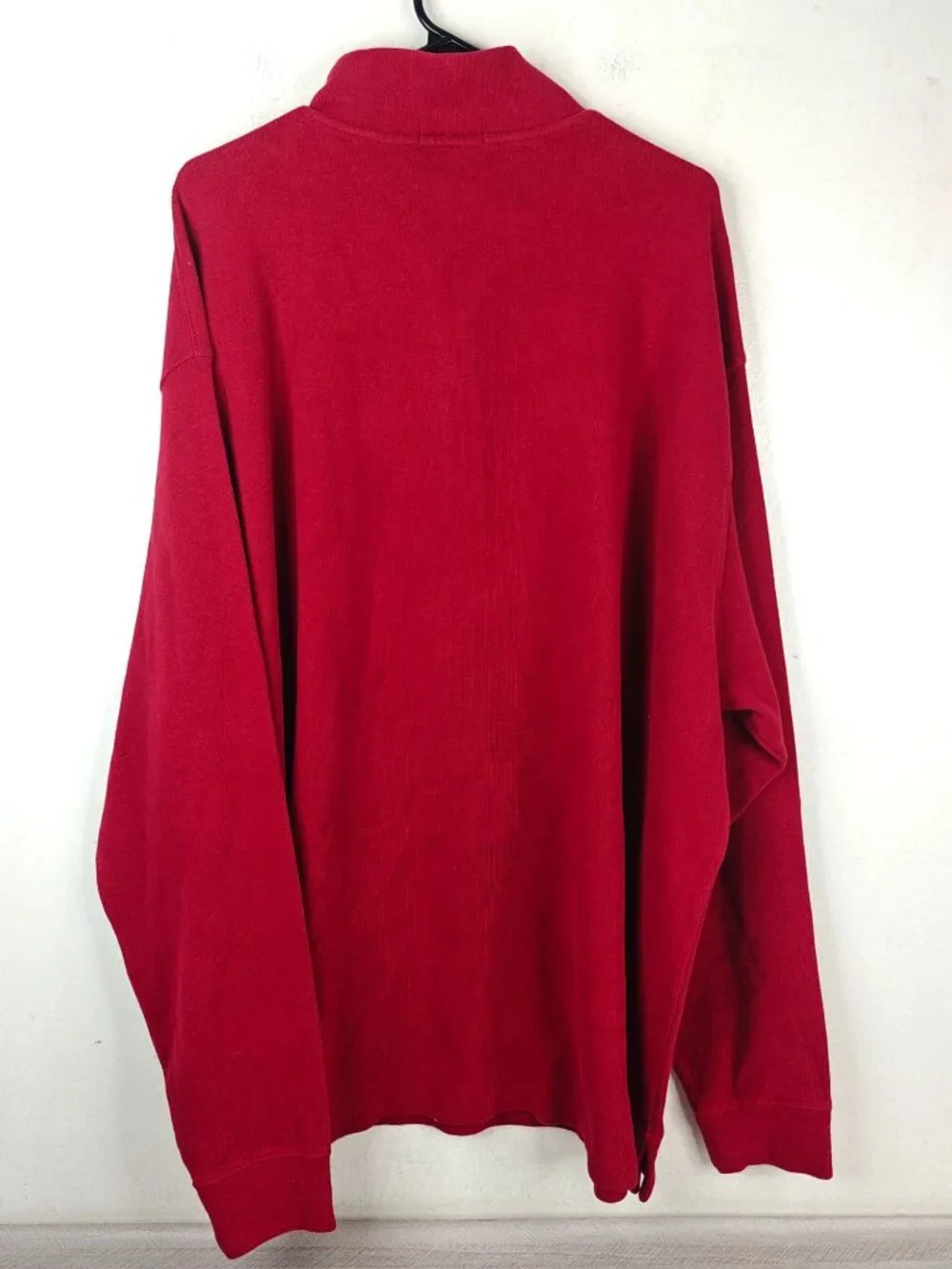 NWT Polo Ralph Lauren Men's Red Quarter-Zip Pullover Sweater Size 3XLT Cotton Kn